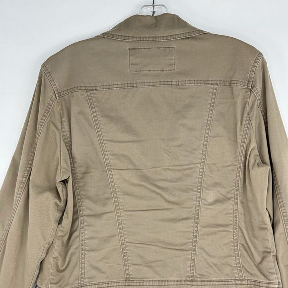 Live a Little LAL Denim Jean Jacket, Women Size M Brown Button Cotton - Picture 6 of 16